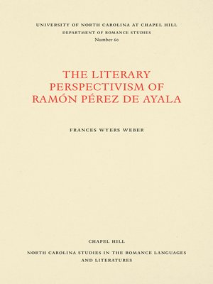 cover image of The Literary Perspectivism of Ramón Pérez de Ayala